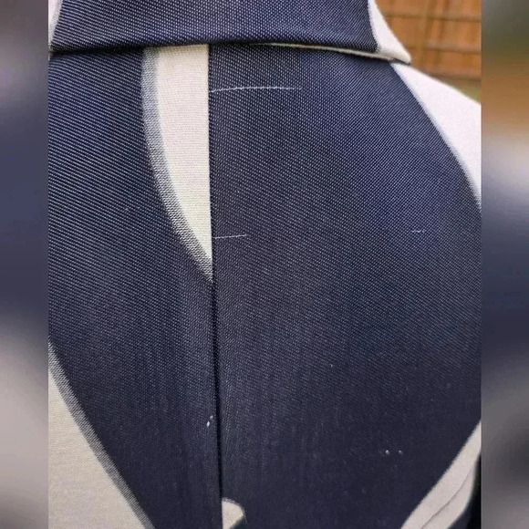 Mod Coat Ann Taylor Jacquard Vintage Inspired Abstract Print - Picture 12 of 16